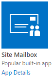 Apps - Site Mailbox