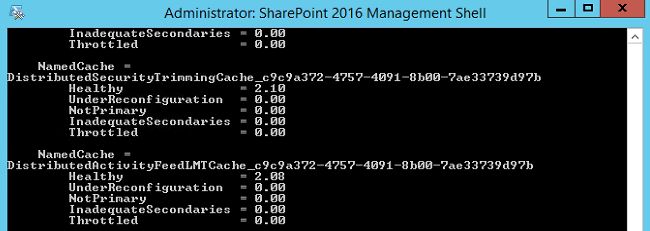 Distributed Cache check health