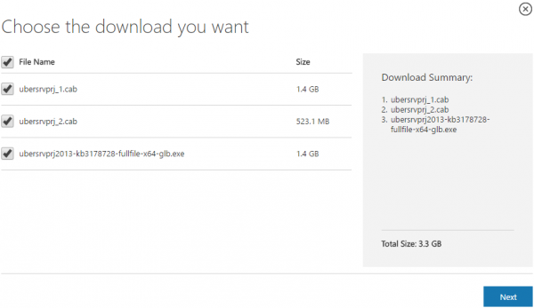 SharePoint 2013 CU download files